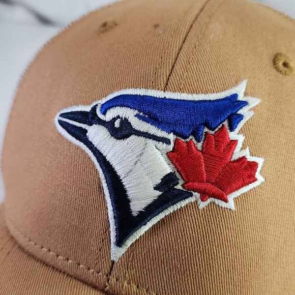 Toronto Blue Jays Trucker Hat, Brown And White Cap. Adjutable - Picture 5 of 8